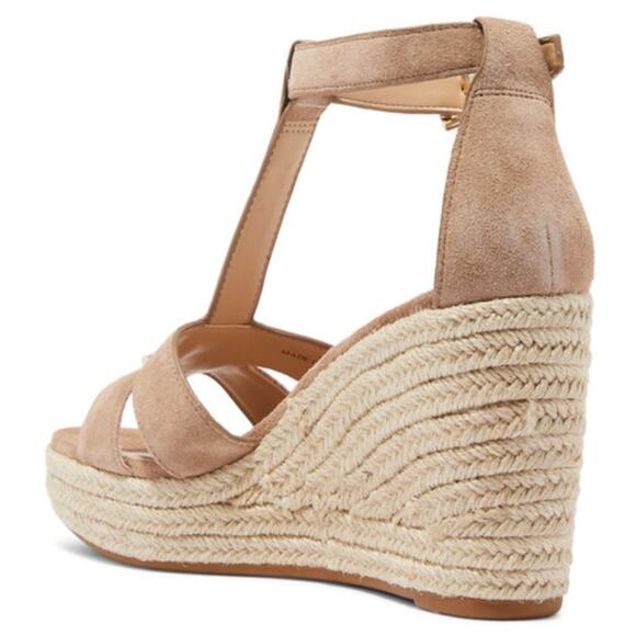 Ralph Lauren Hale Wedge Sandals Khaki Size 8.5 NWT - Picture 4 of 14